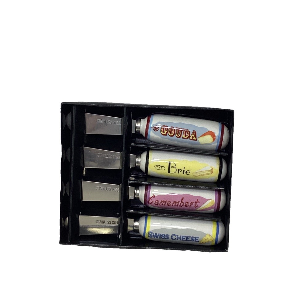 Bella Casa By Ganz Gouda Brie Camembert Swiss Cheese Knife Spreaders